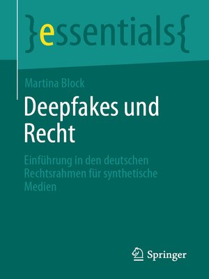 cover image of Deepfakes und Recht
